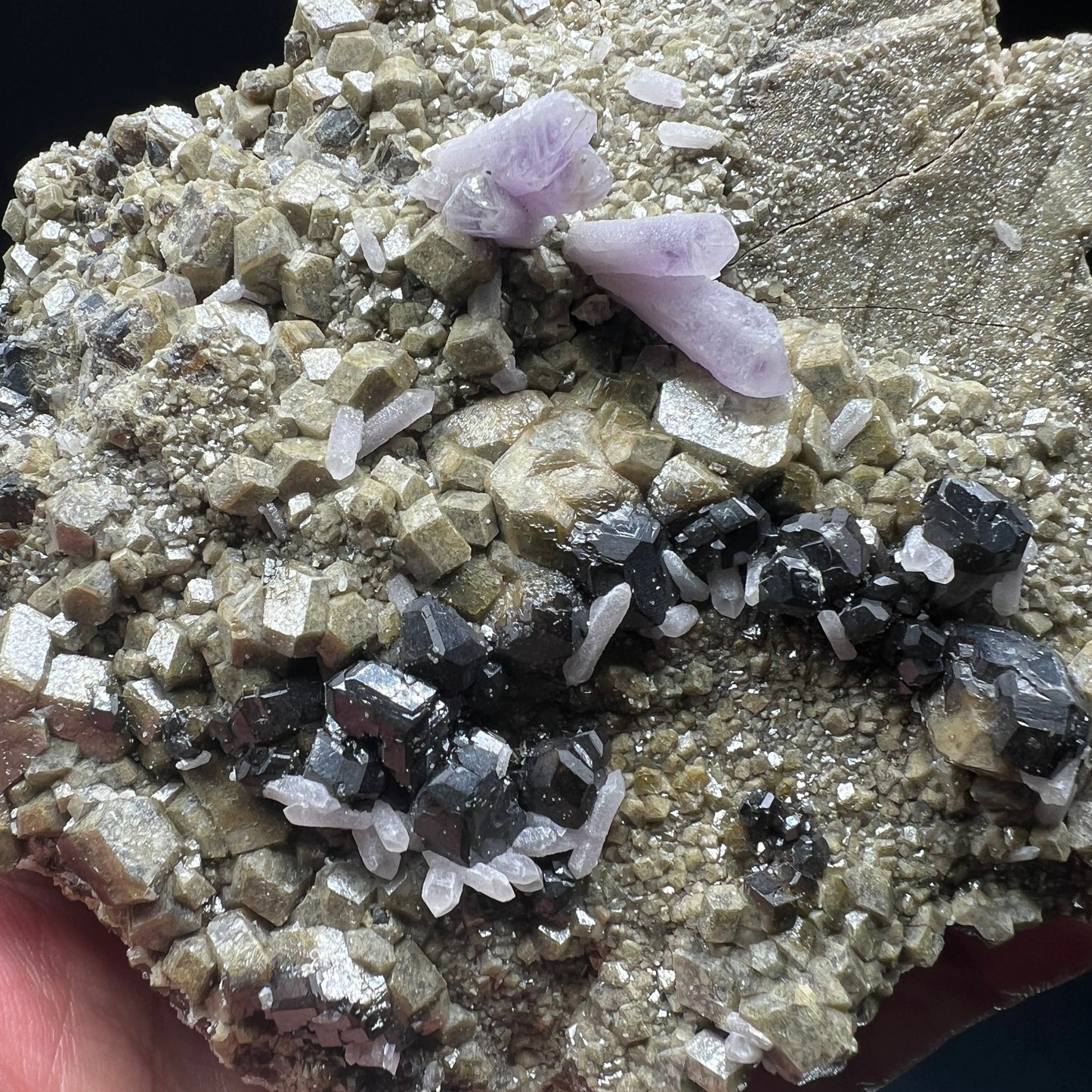 Bicolor garnet + Amethyst (Free shipping)