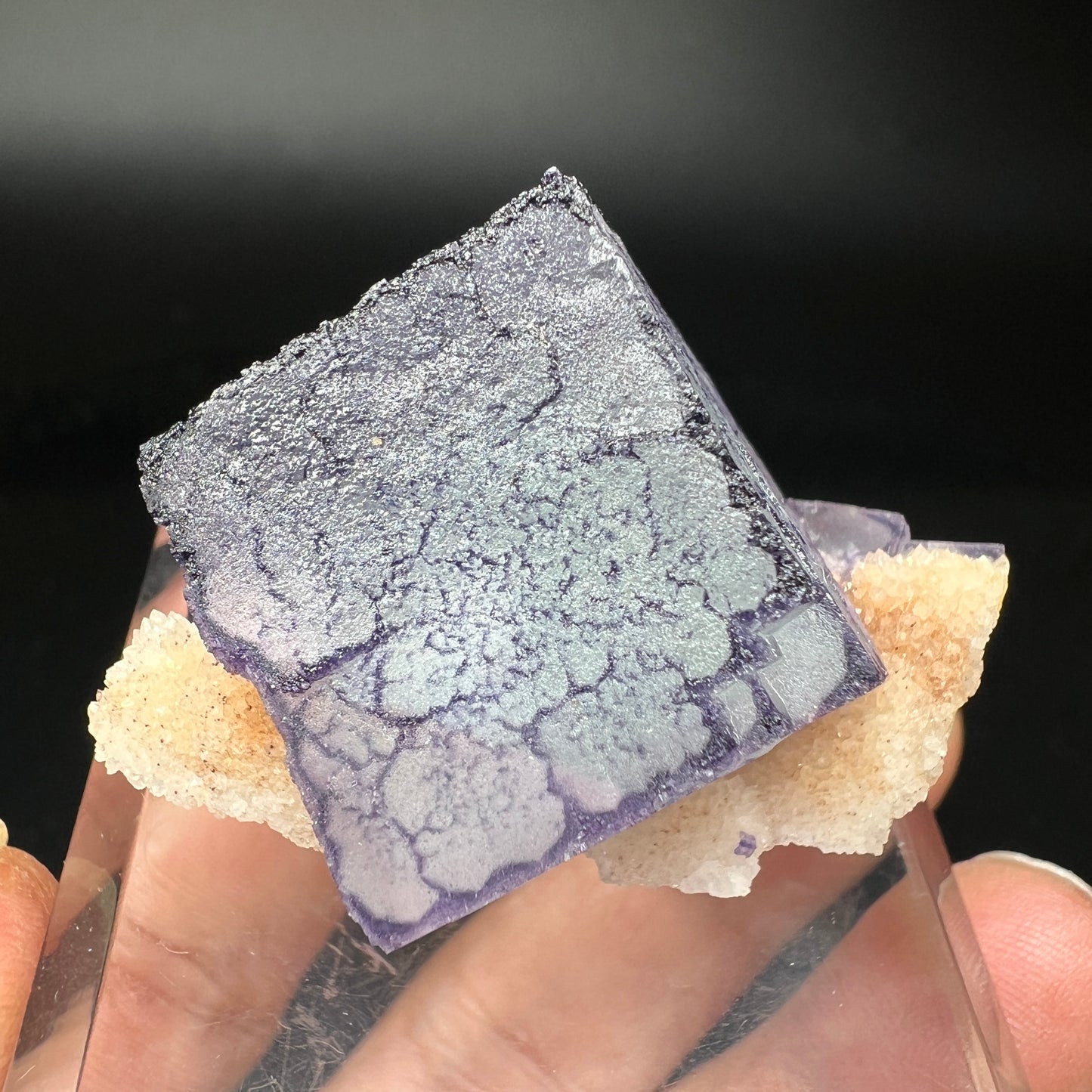 QR code Fluorite + Quartz (Free shipping)