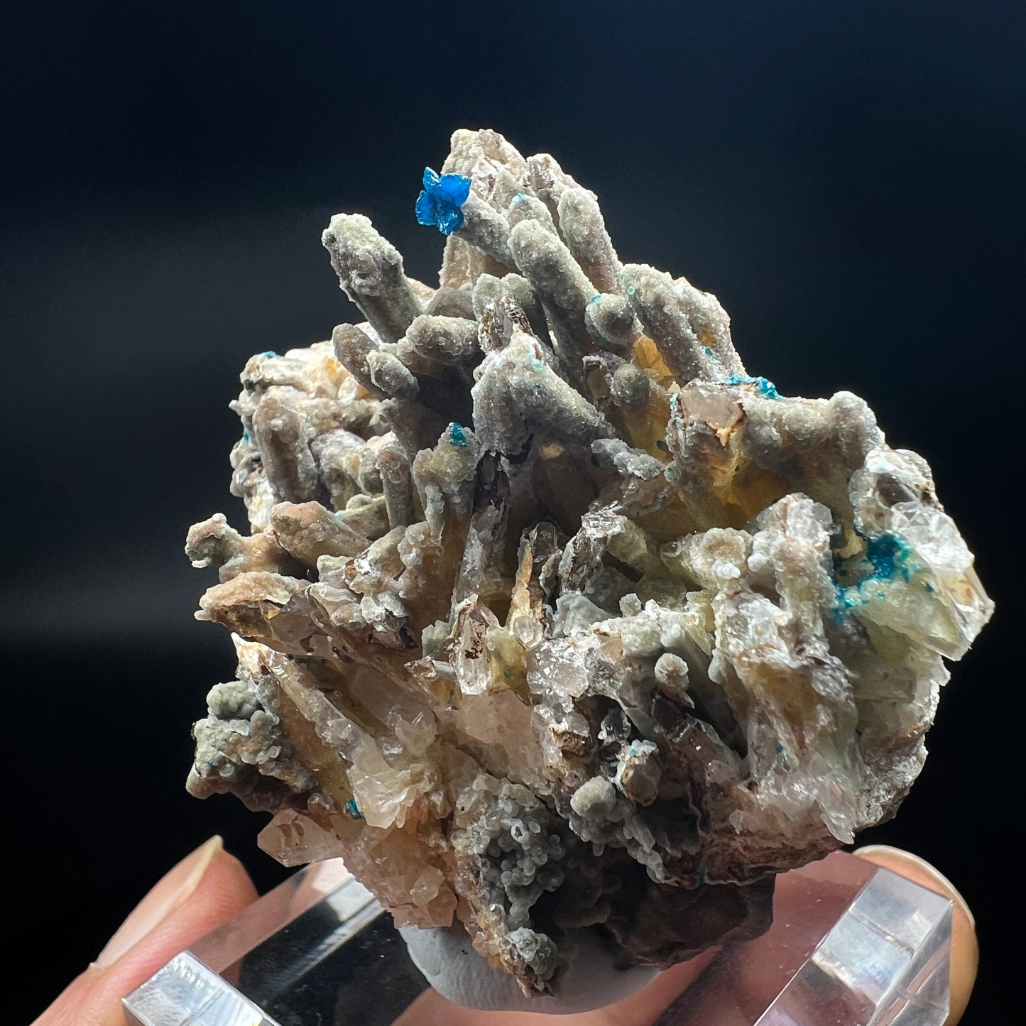 Veszelyite + Hemimorphite + Quartz (Free shipping)