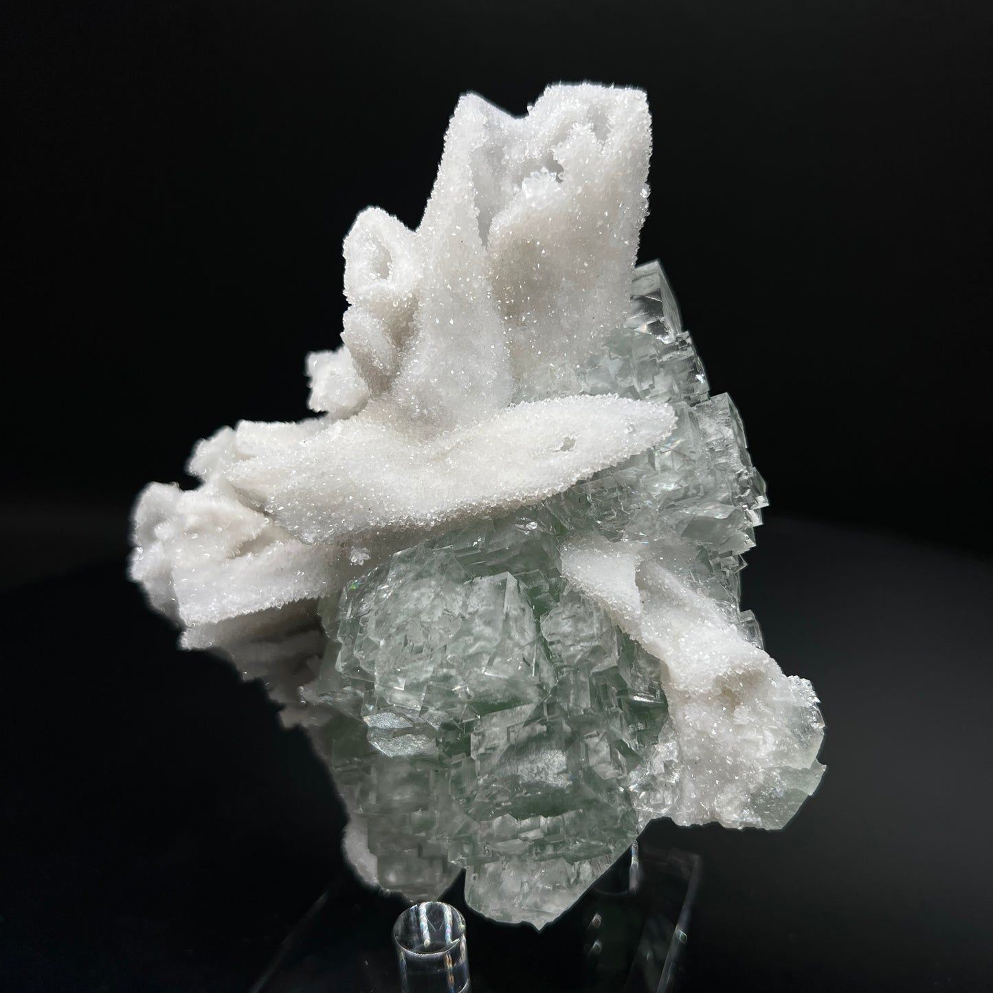 Quartz false Calcite + Fluorite (Free shipping)