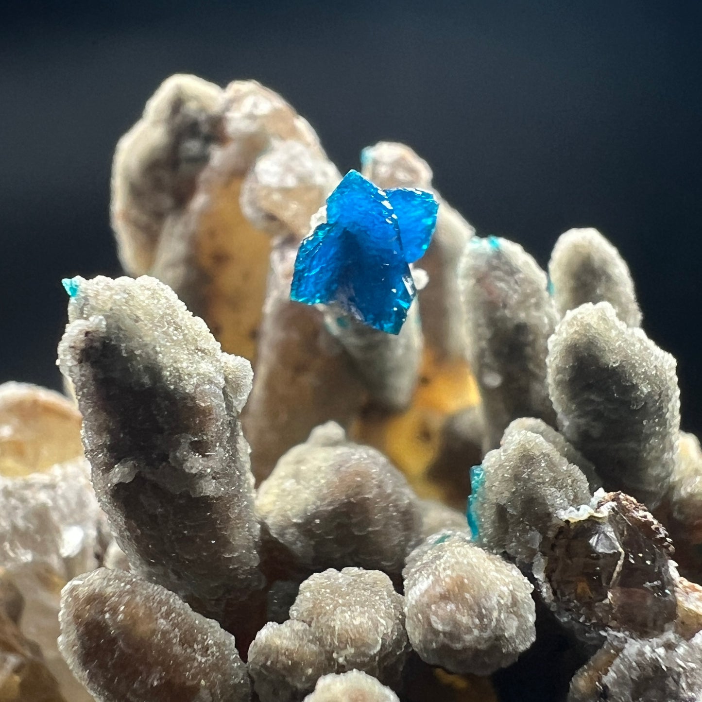 Veszelyite + Hemimorphite + Quartz (Free shipping)