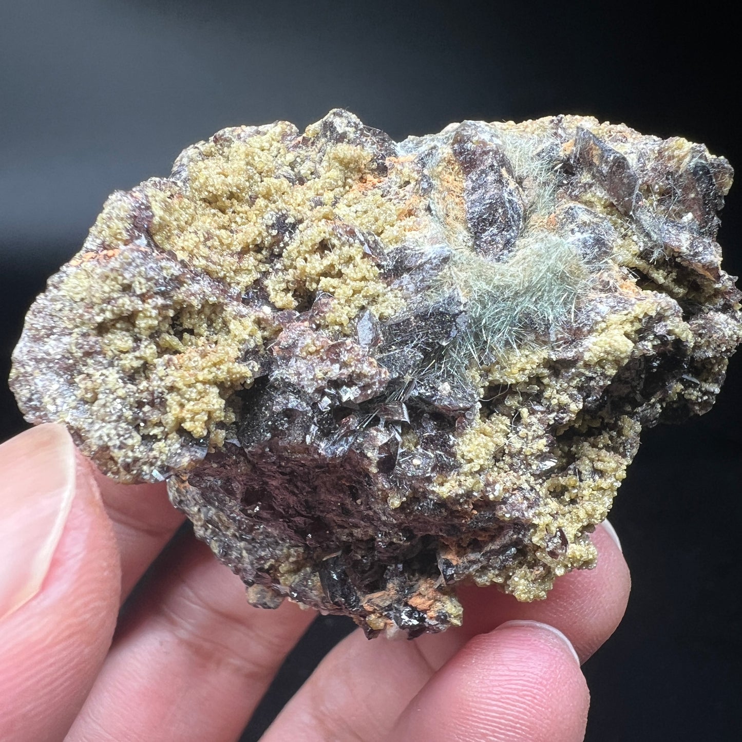 Actinolitum + Axinite (Free shipping)