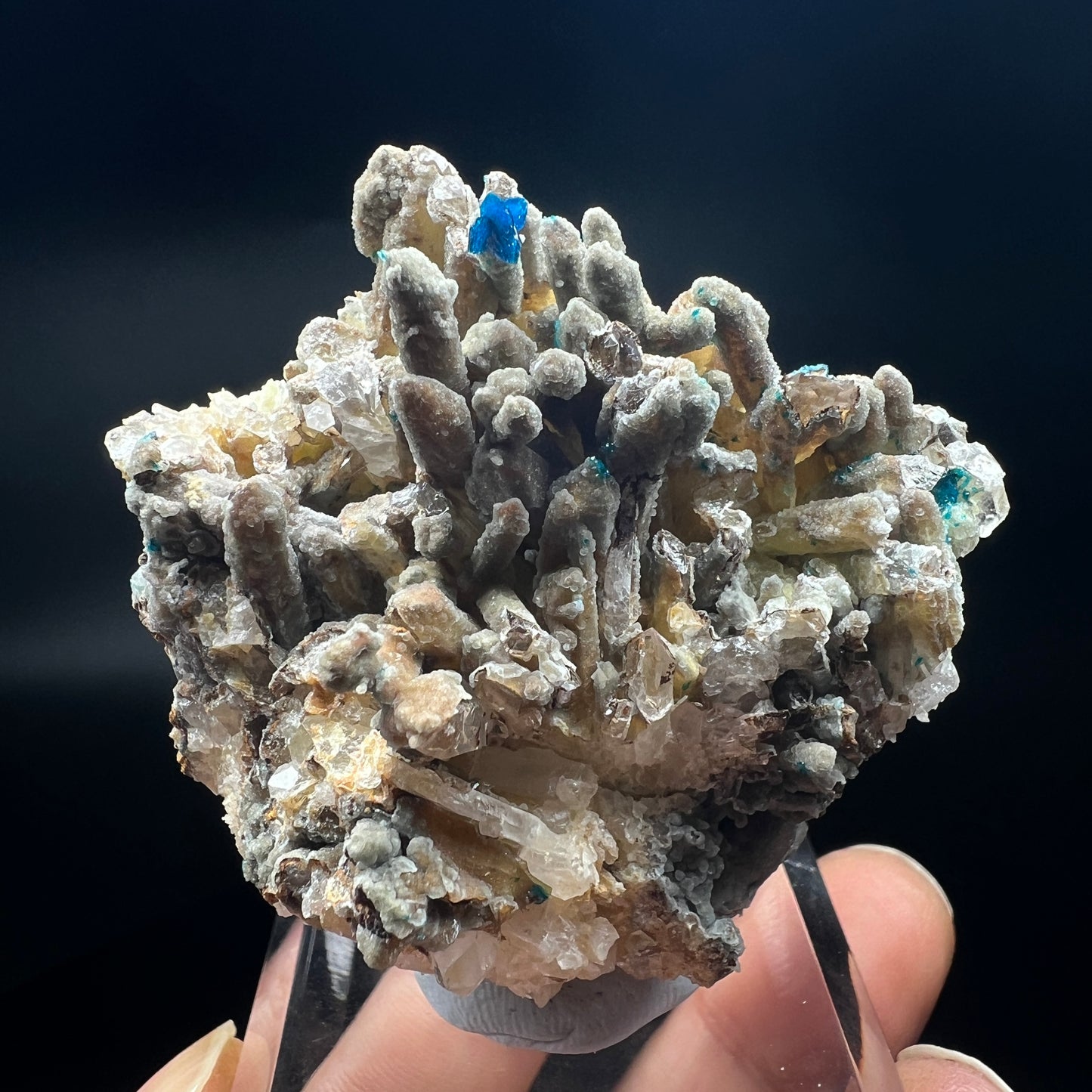 Veszelyite + Hemimorphite + Quartz (Free shipping)