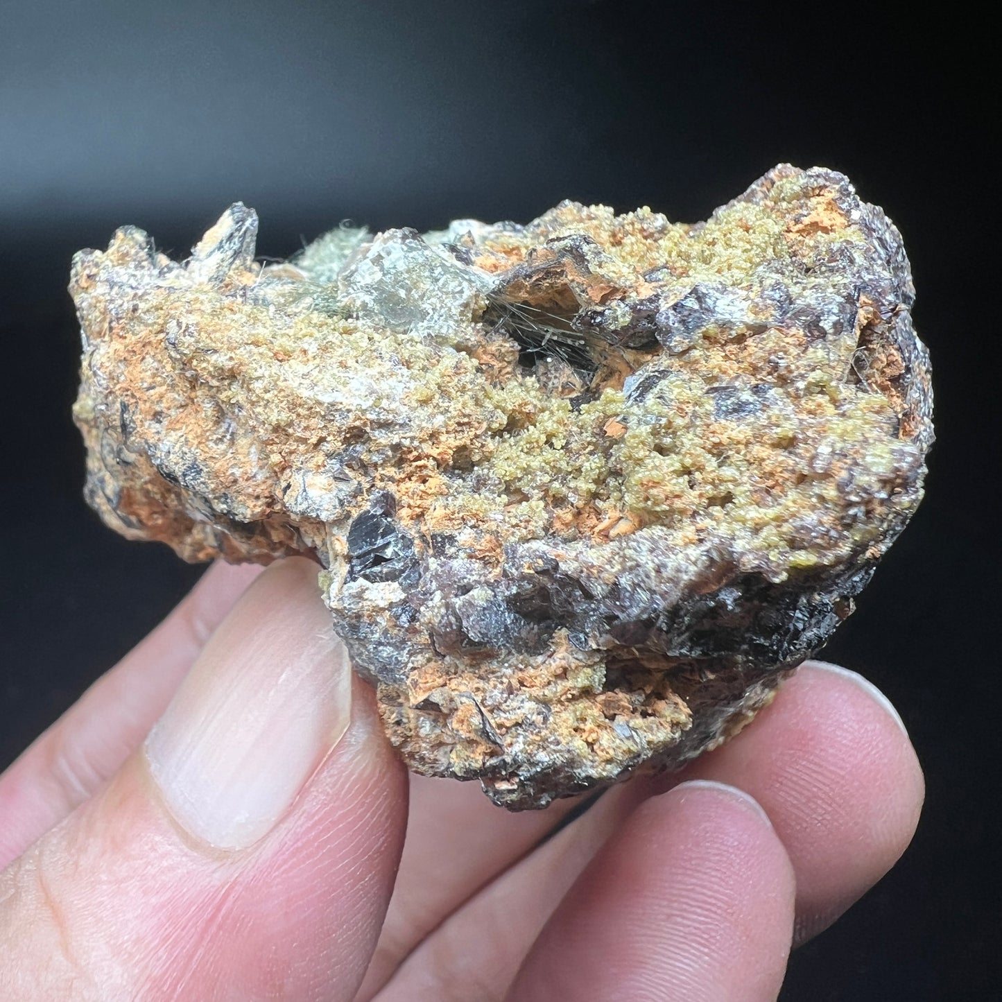 Actinolitum + Axinite (Free shipping)