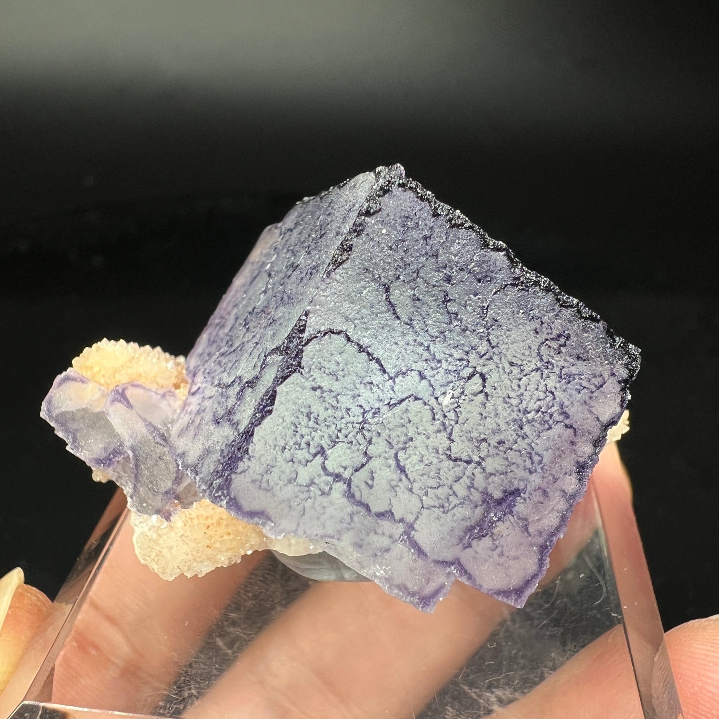 QR code Fluorite + Quartz (Free shipping)