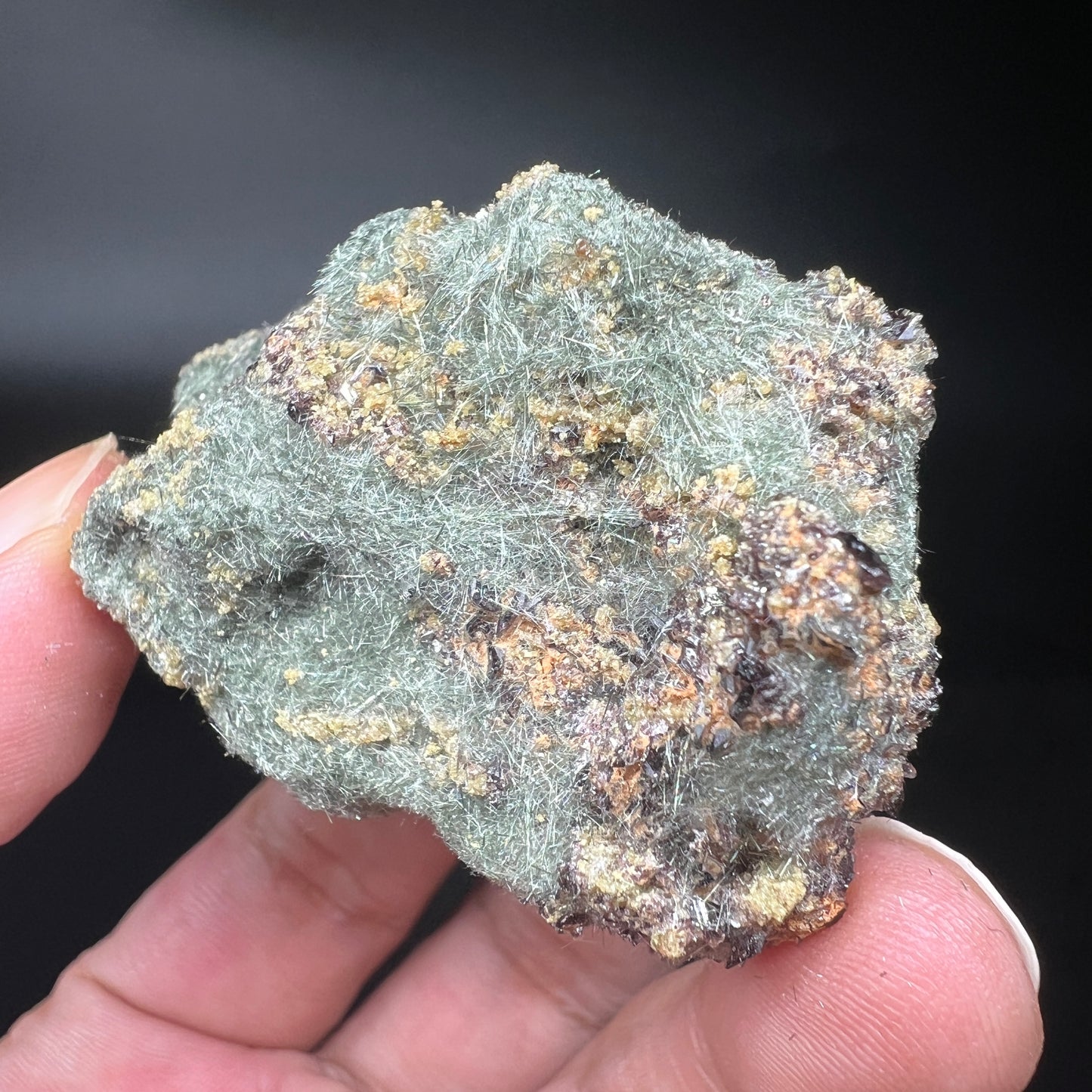 Actinolitum + Axinite (Free shipping)