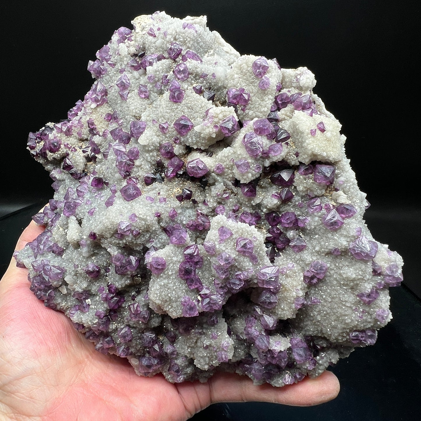 Rare Large crystals Triangular trioctahedron fluorite (Free shipping)