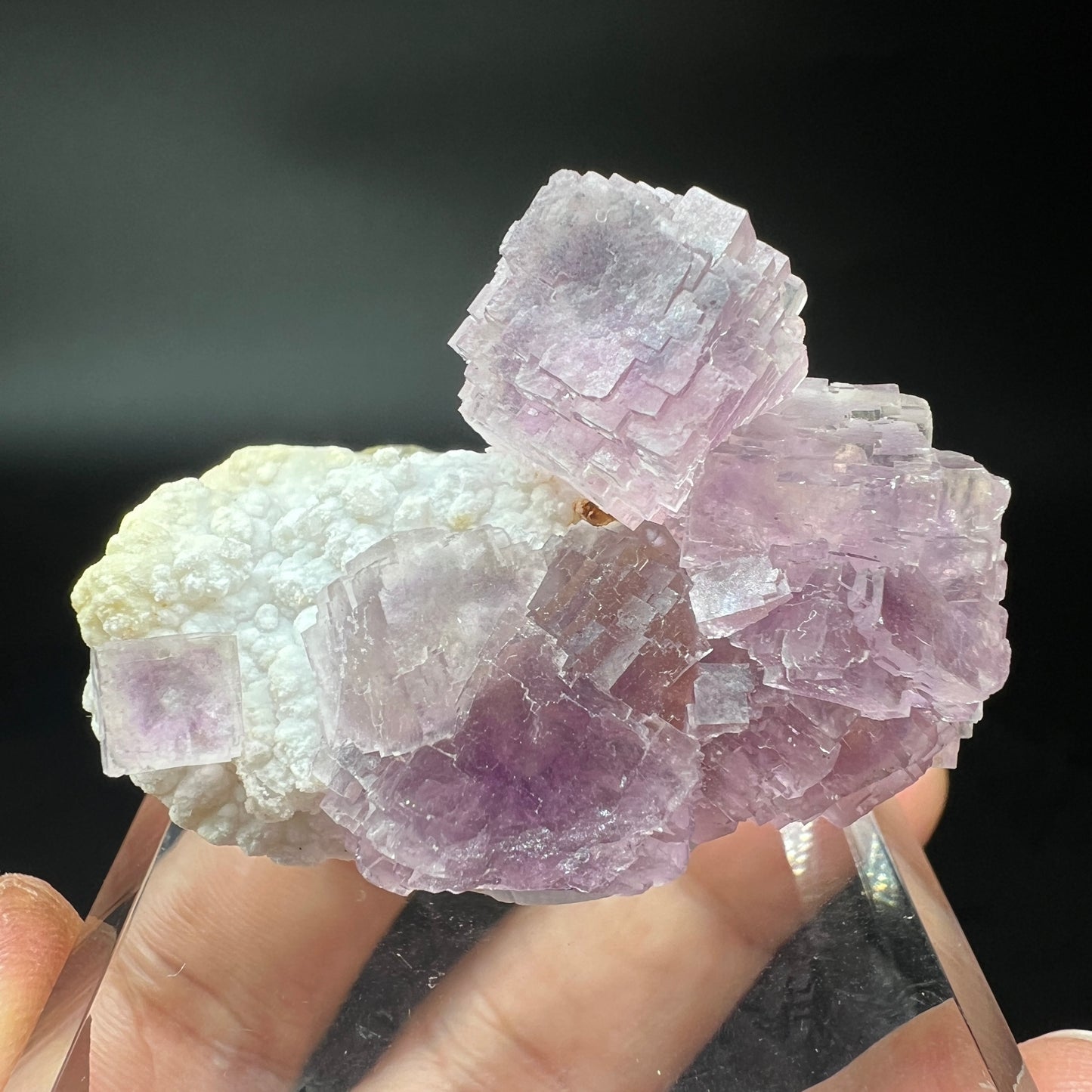 Fluorite + Quartz (Free shipping)