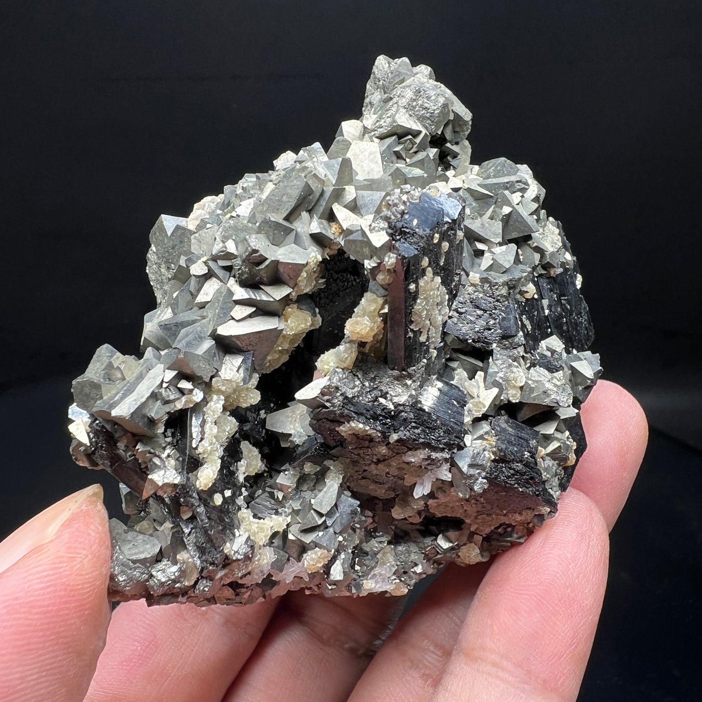 Arsenopyrite + Wolframite + Quartz (Free shipping)