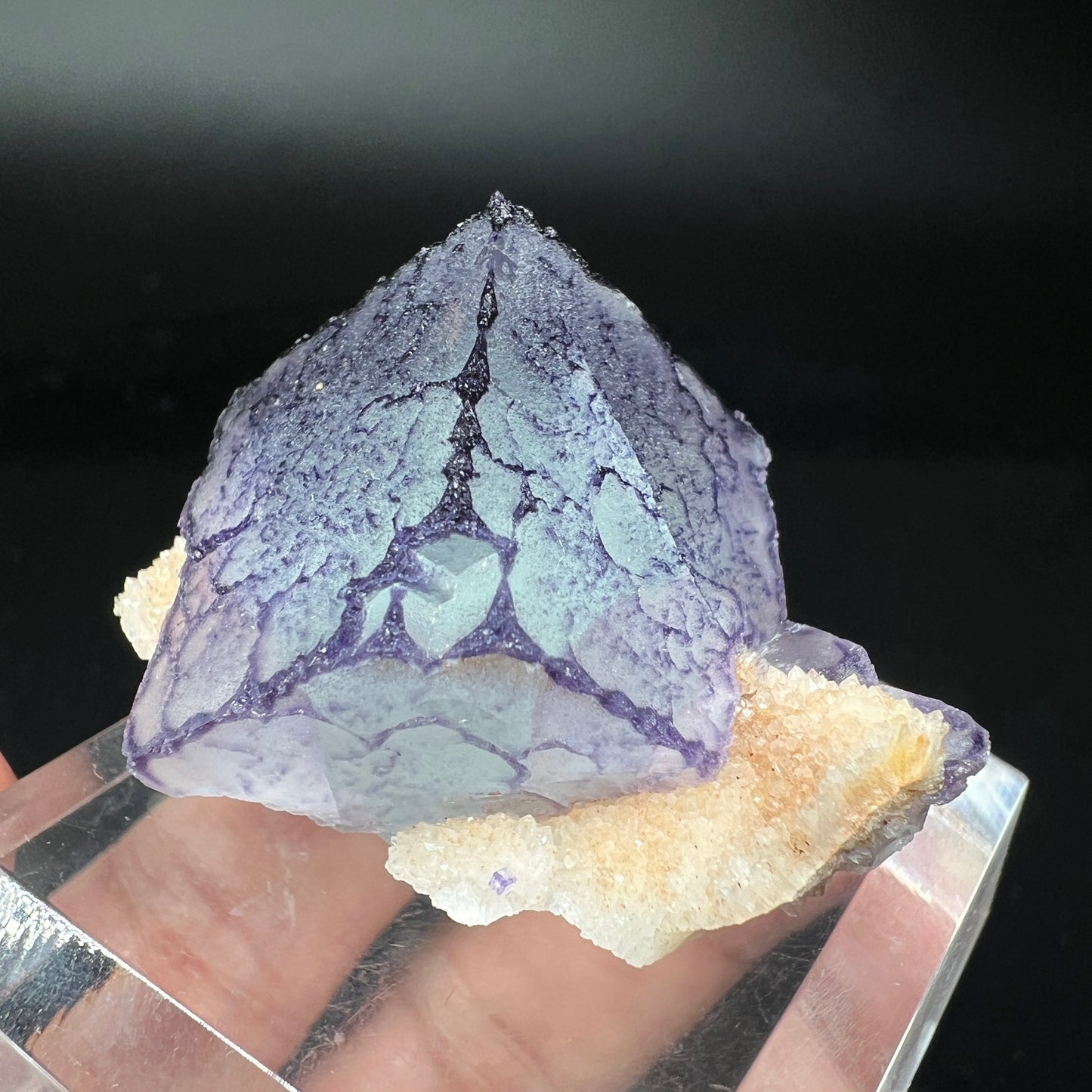 QR code Fluorite + Quartz (Free shipping)