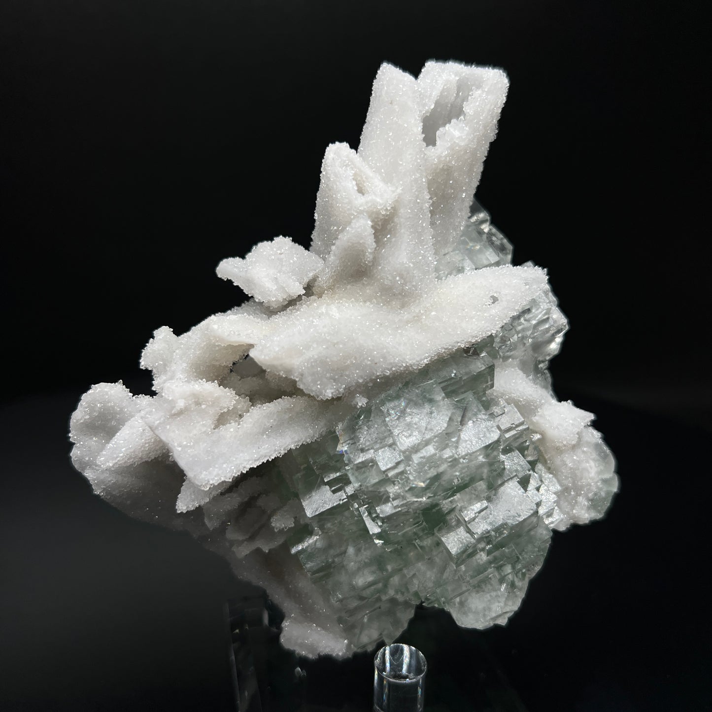 Quartz false Calcite + Fluorite (Free shipping)