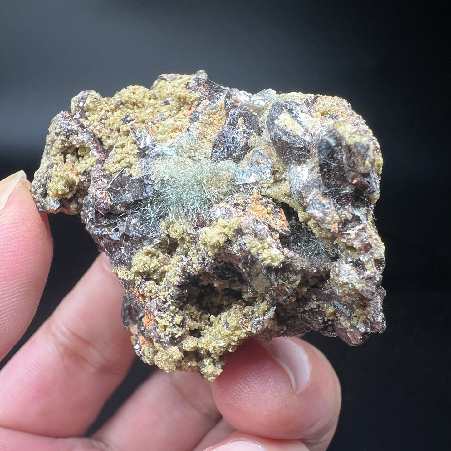 Actinolitum + Axinite (Free shipping)