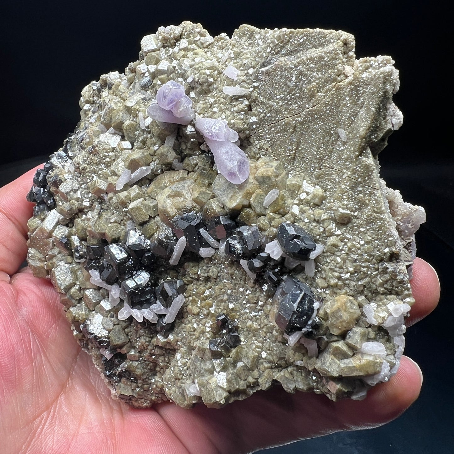 Bicolor garnet + Amethyst (Free shipping)