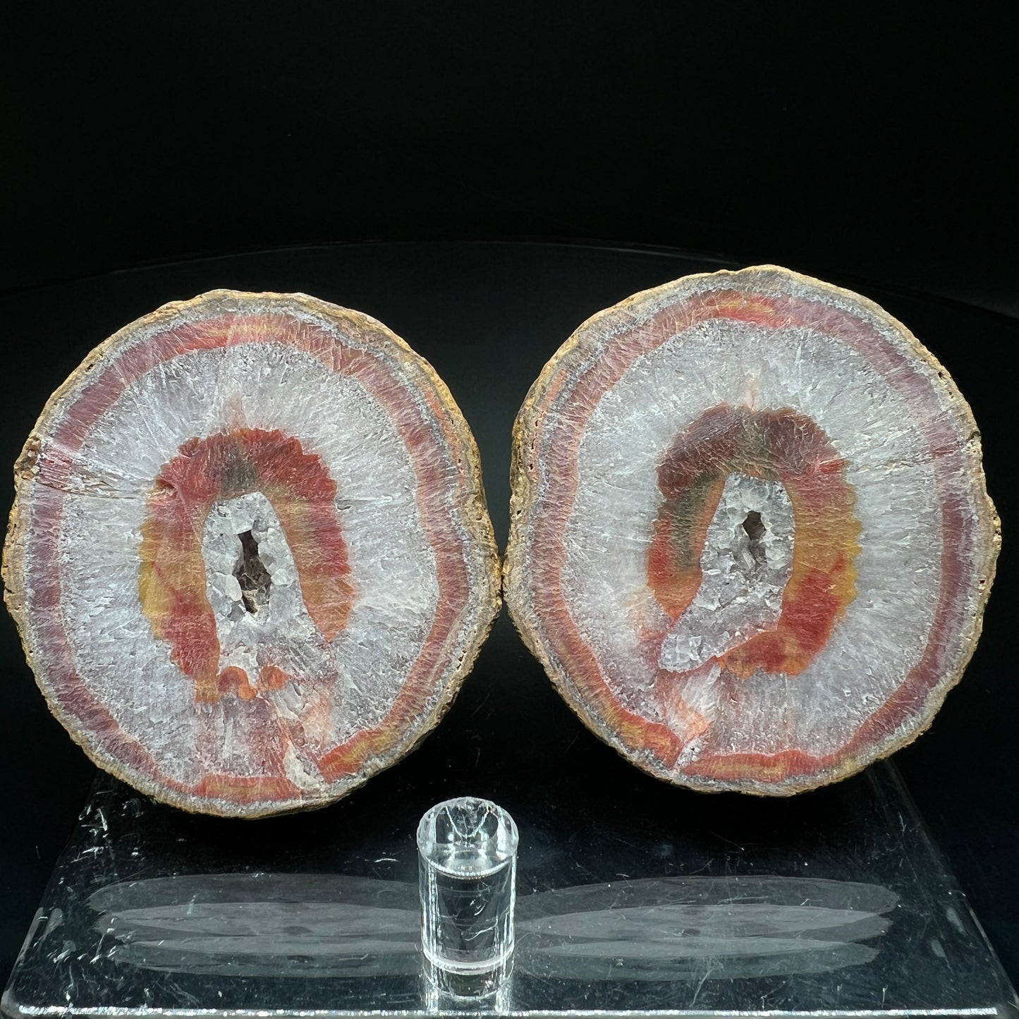 Agate couple + Quartz (Free shipping)