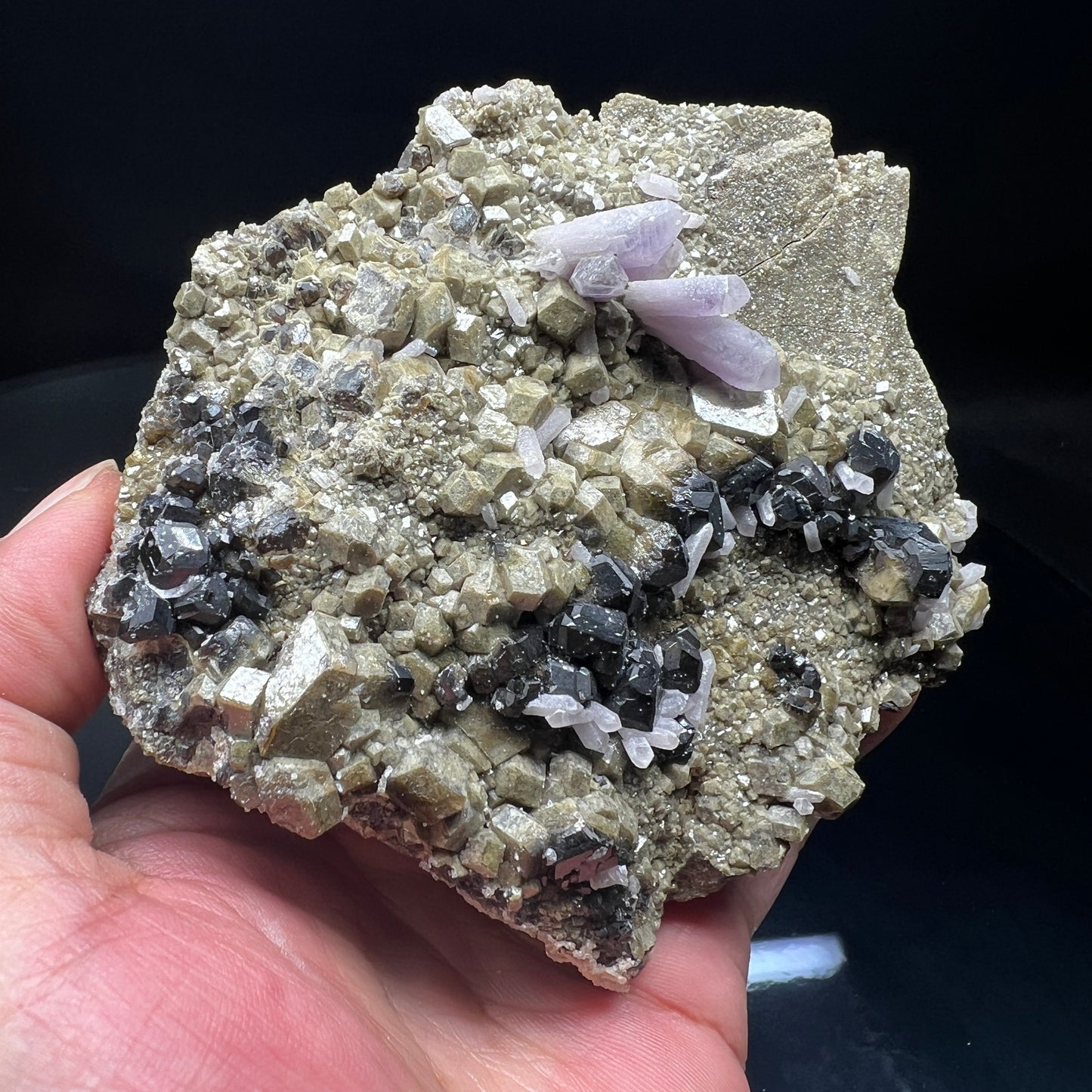 Bicolor garnet + Amethyst (Free shipping)