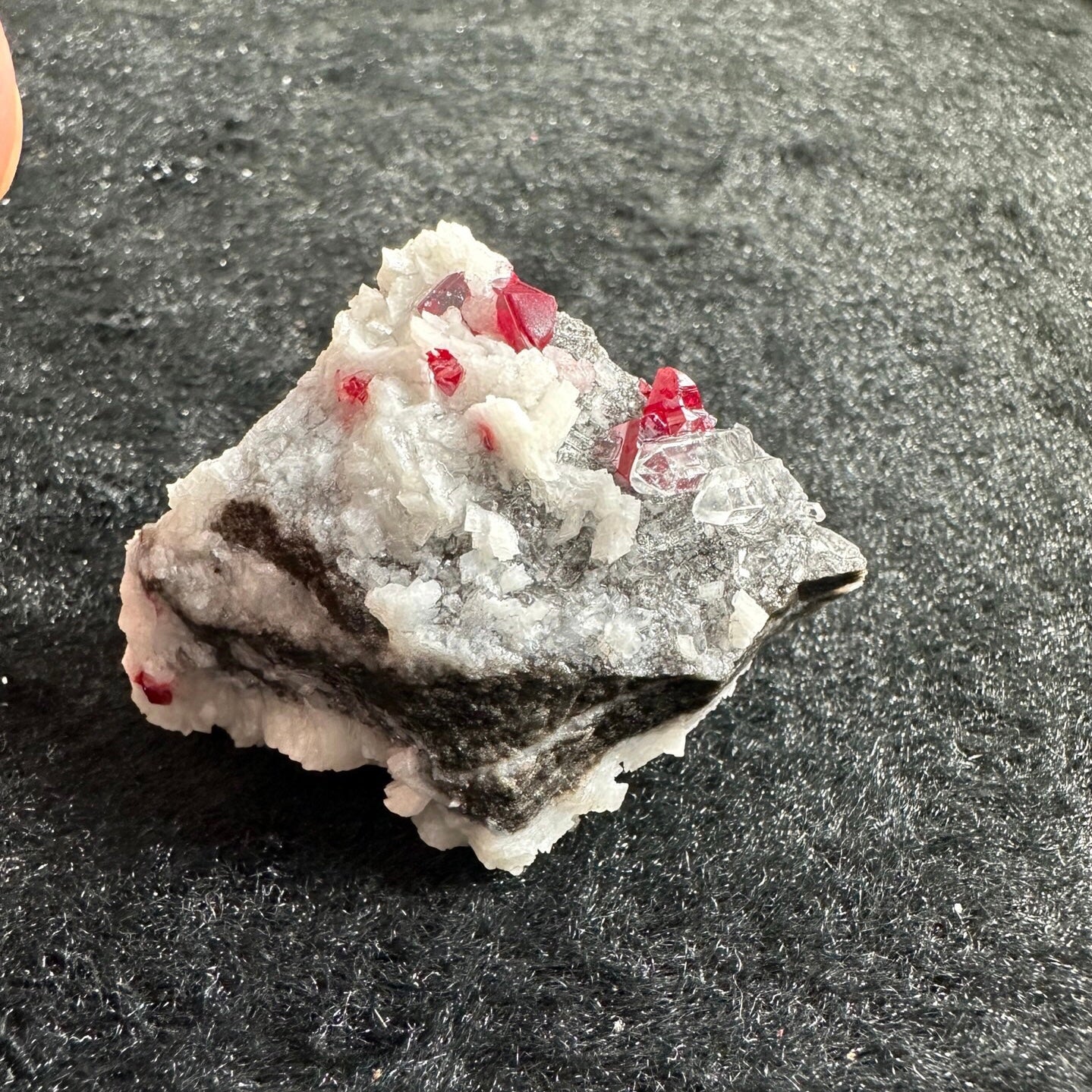 Cinnabar + Quartz + Dolomite (Free shipping)