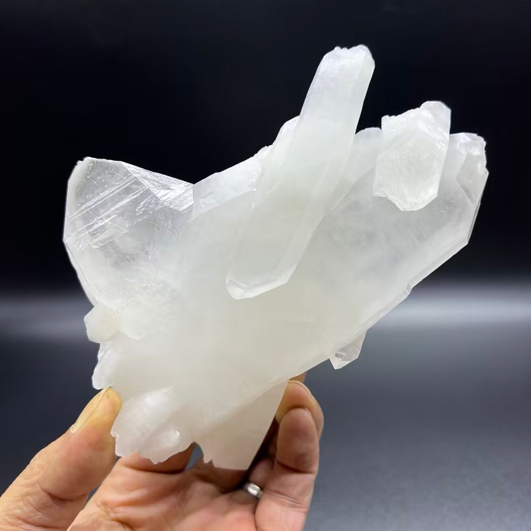 Large crystals float Japan law twins Quartz (Free shipping)