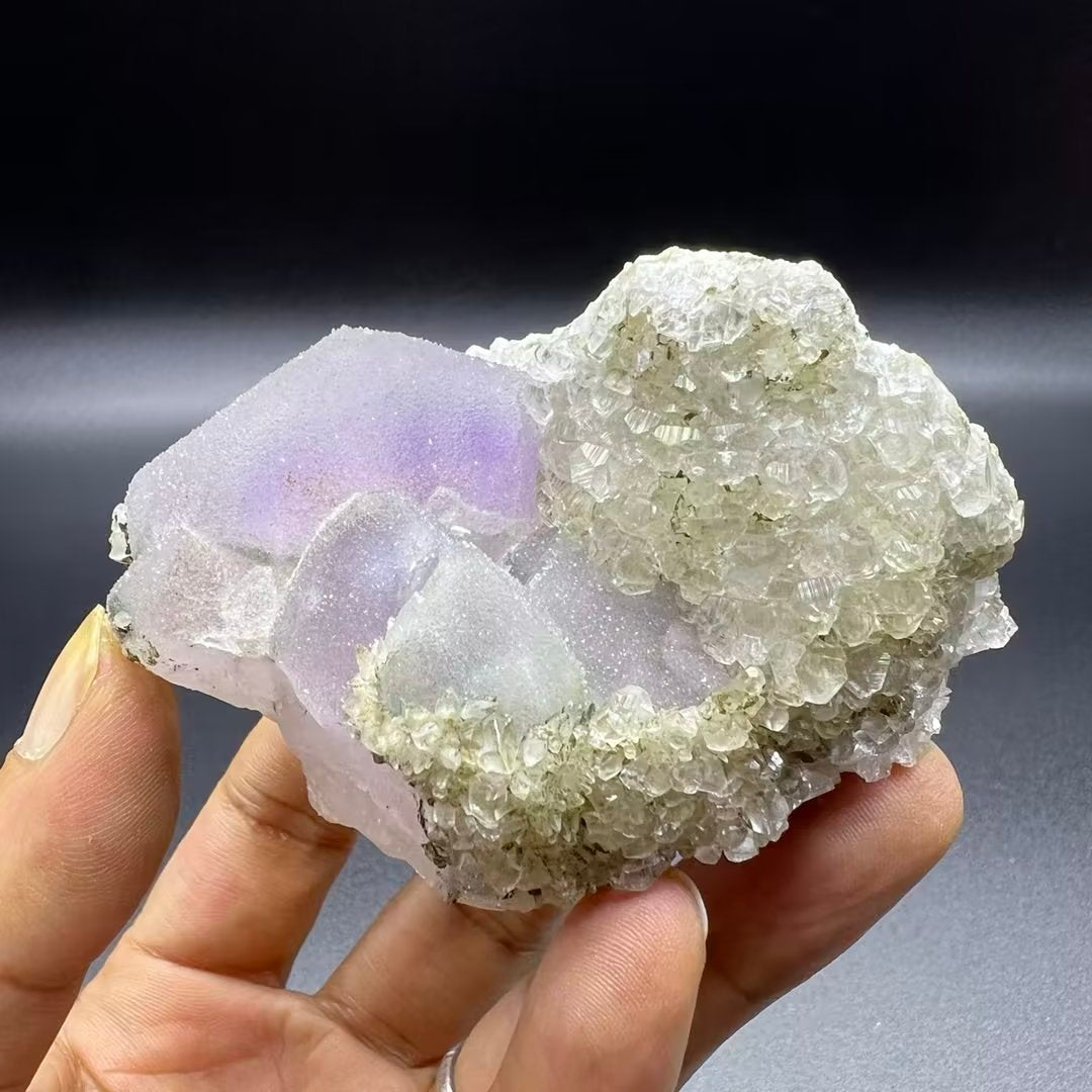 Amethyst + Calcite (Free shipping)