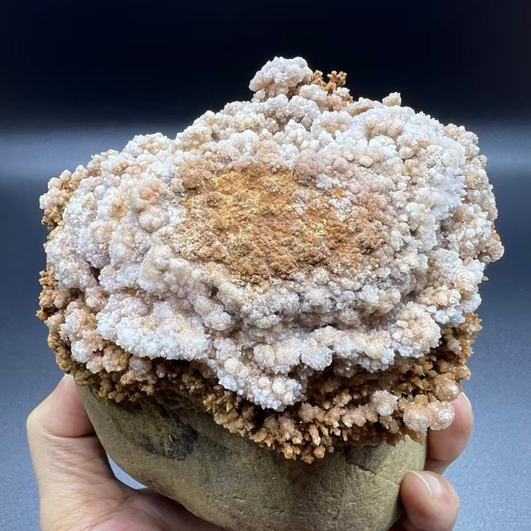 Calcite on pebble (Free shipping)