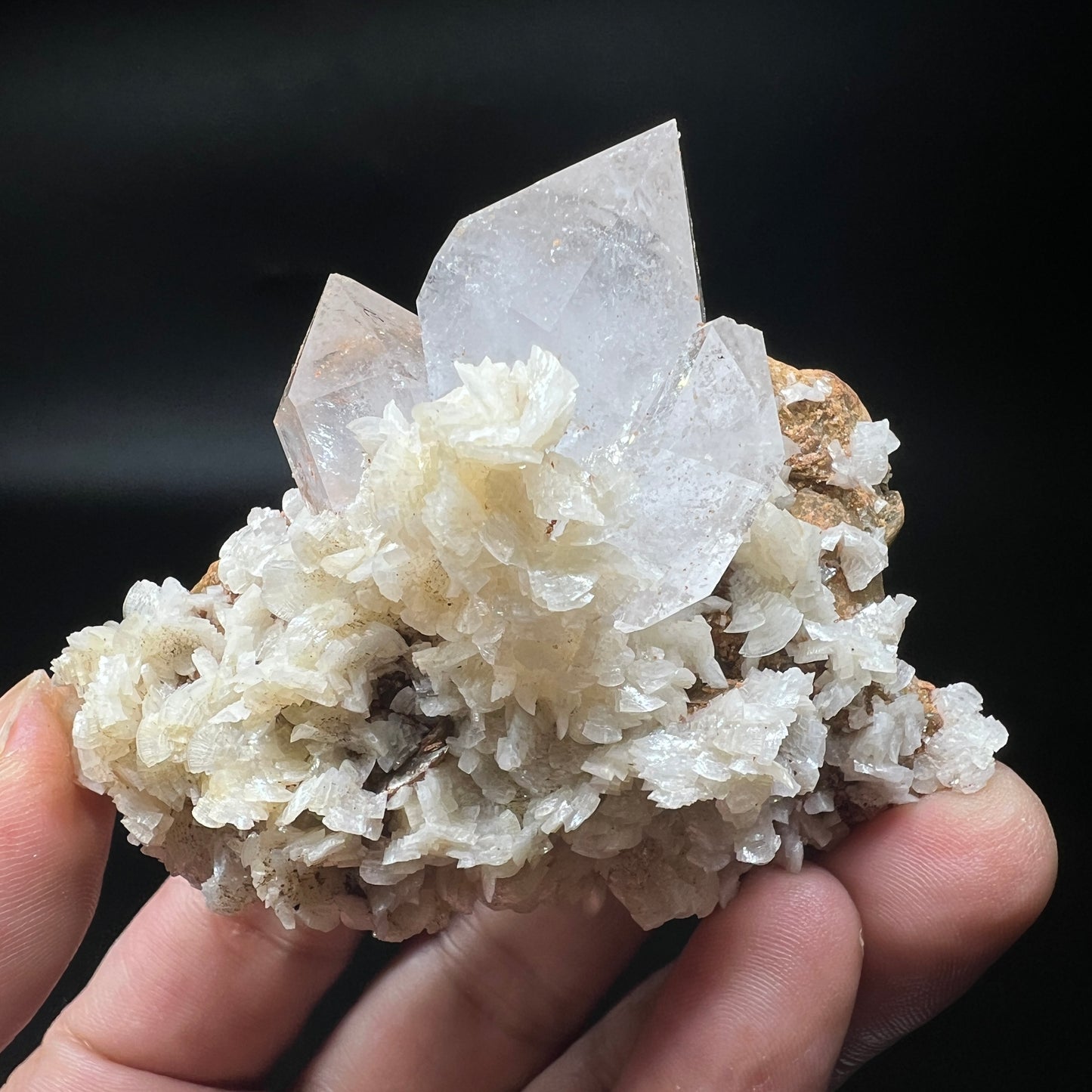 Float Quartz + Dolomite + Siderite (Free shipping)