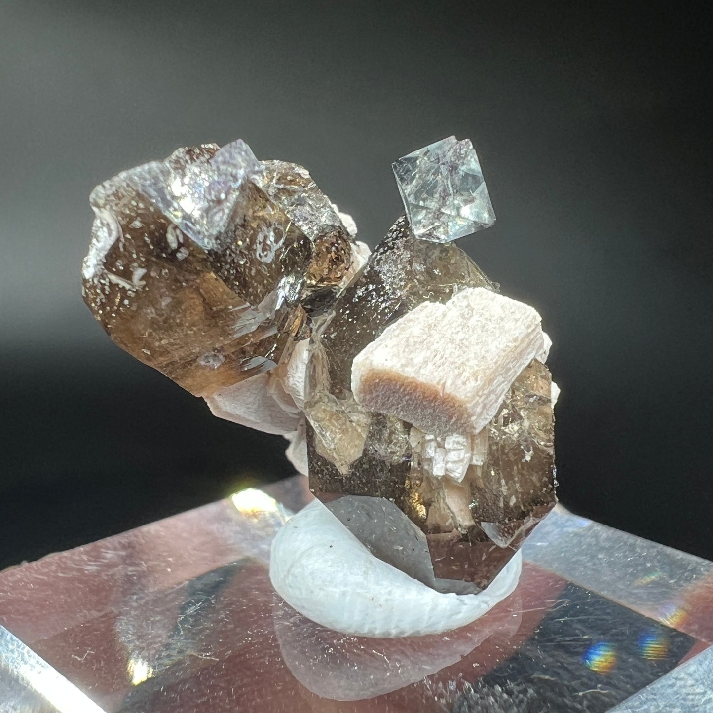 Fluorite + Quartz + Feldspar (Free shipping)