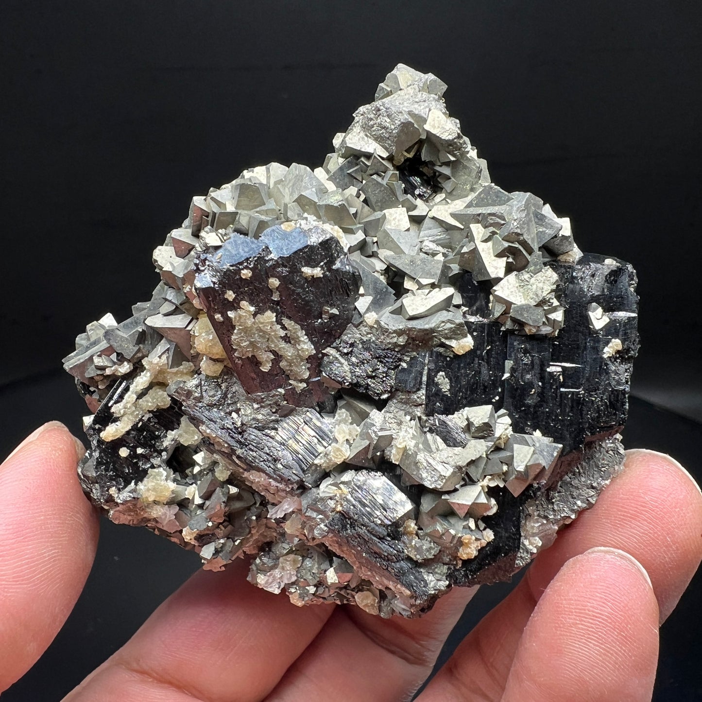 Arsenopyrite + Wolframite + Quartz (Free shipping)