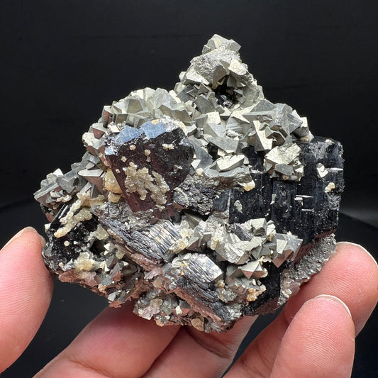 Arsenopyrite + Wolframite + Quartz (Free shipping)