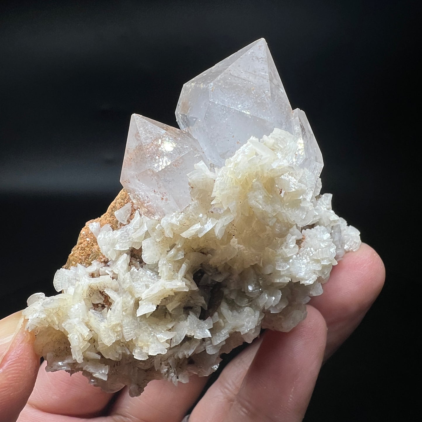 Float Quartz + Dolomite + Siderite (Free shipping)