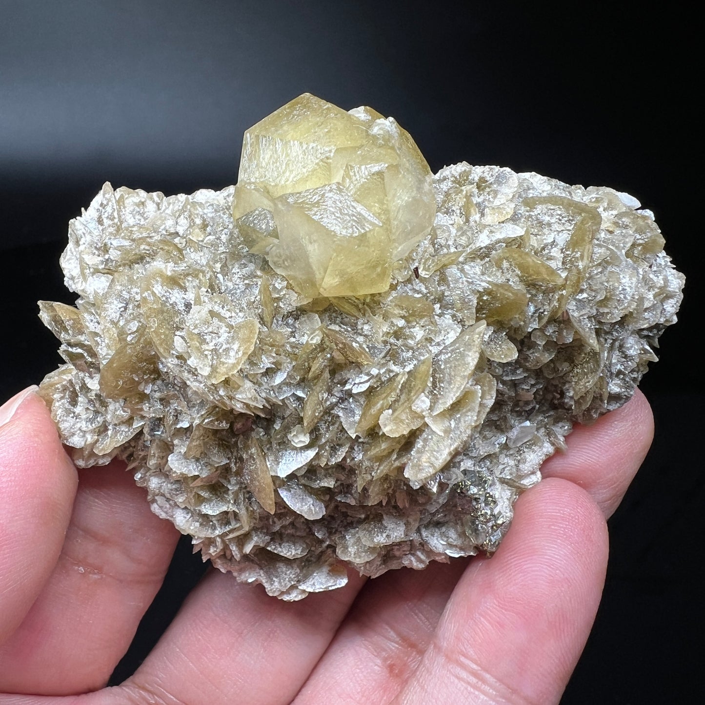 Calcite + Chalcopyrite + Siderite (Free shipping)