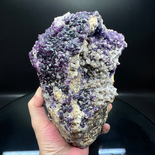 Rare Large crystals Triangular trioctahedron fluorite (Free shipping)