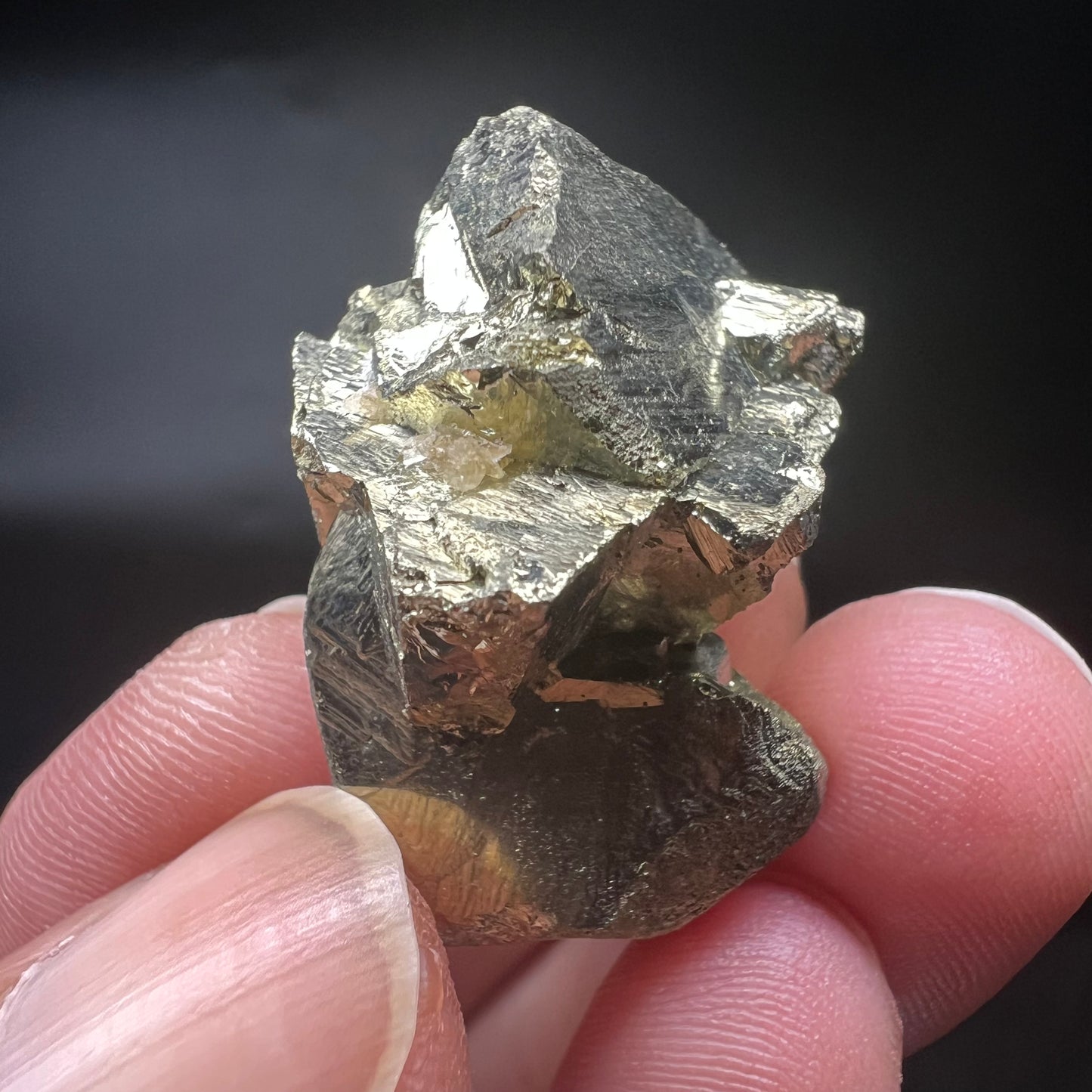 Floater Chalcopyrite + Siderite (Free shipping worldwide)