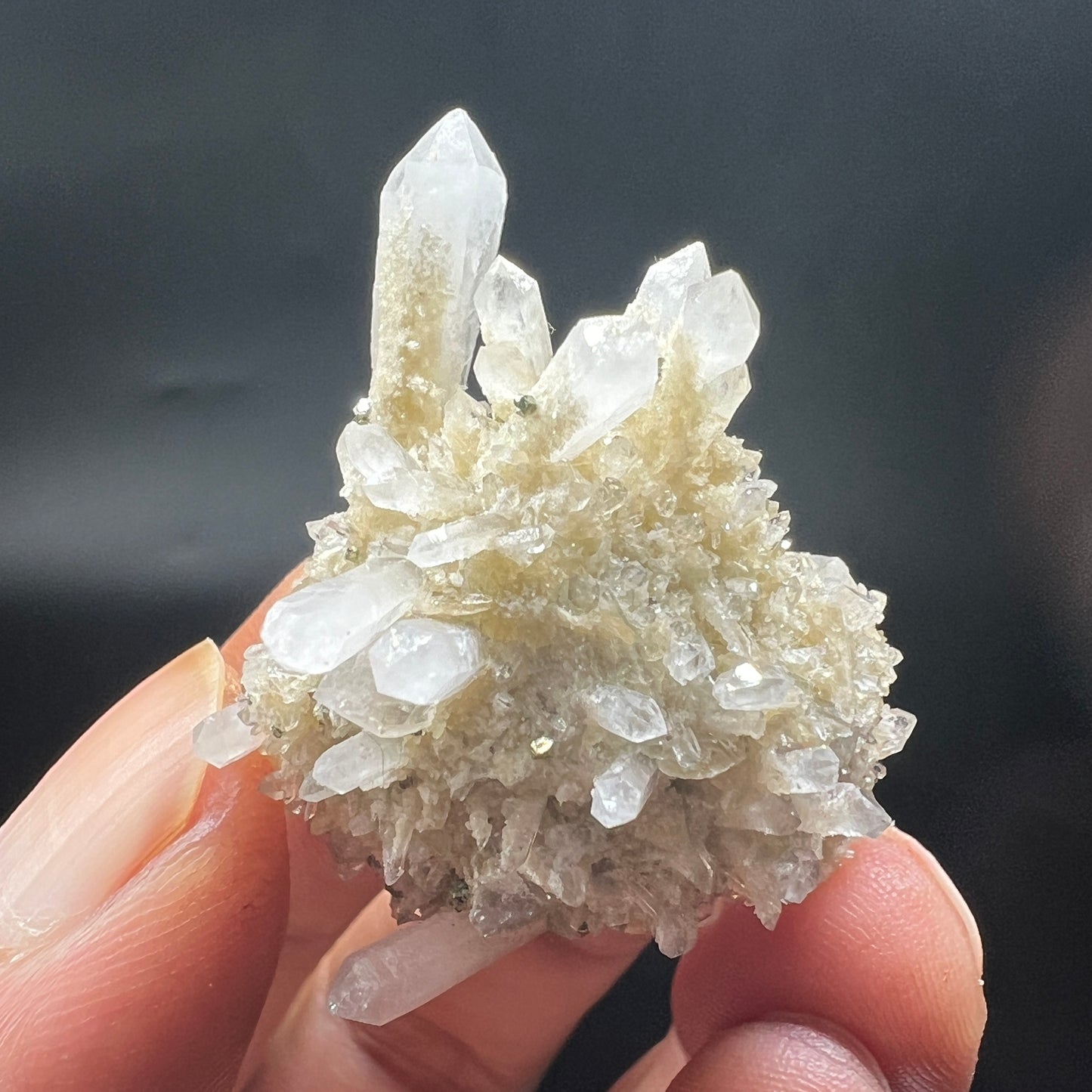 Floater Quartz + Chalcopyrite + Siderite (Free shipping)