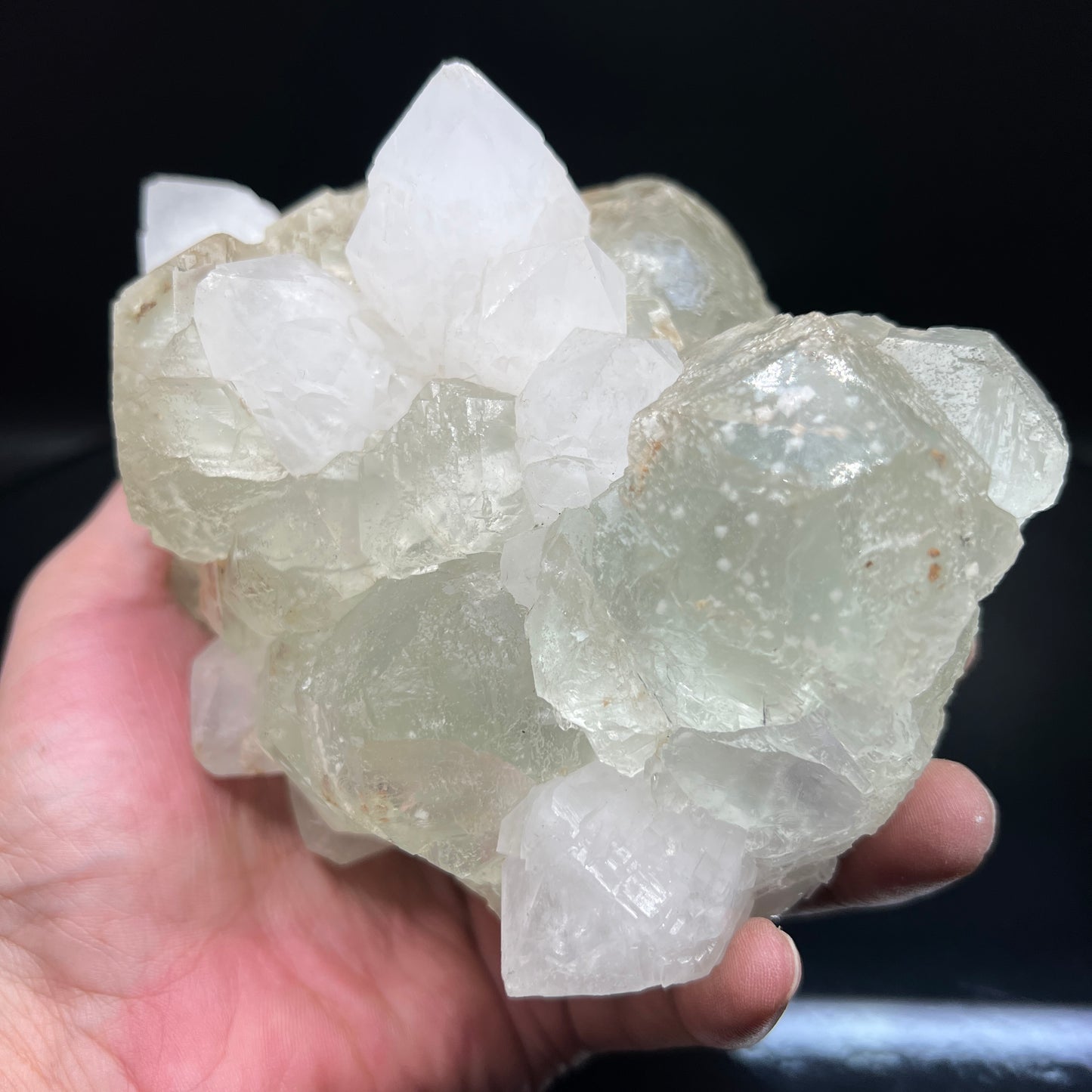 Fluorite + Quartz (Free shipping)
