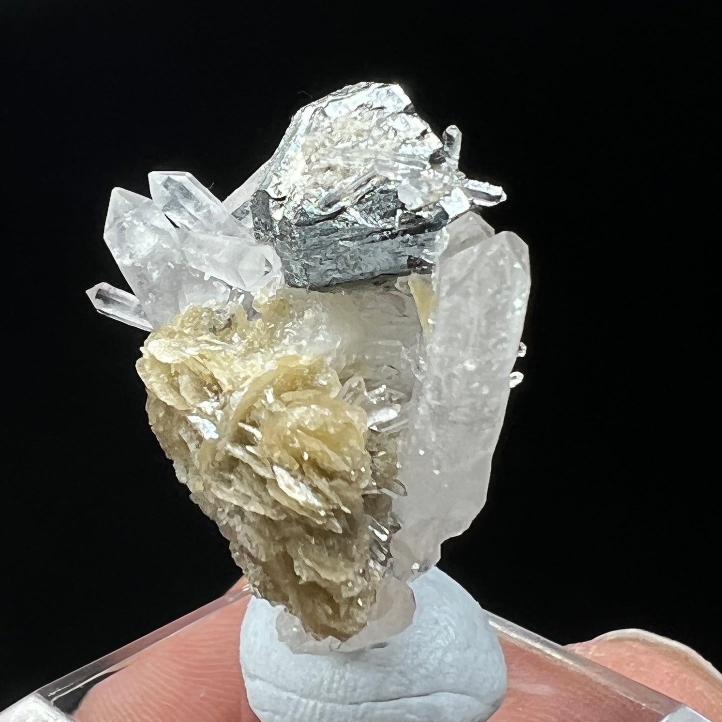 Floaters Tetrahedrite + Two-ended termination Quartz + Siderite (Free shipping)