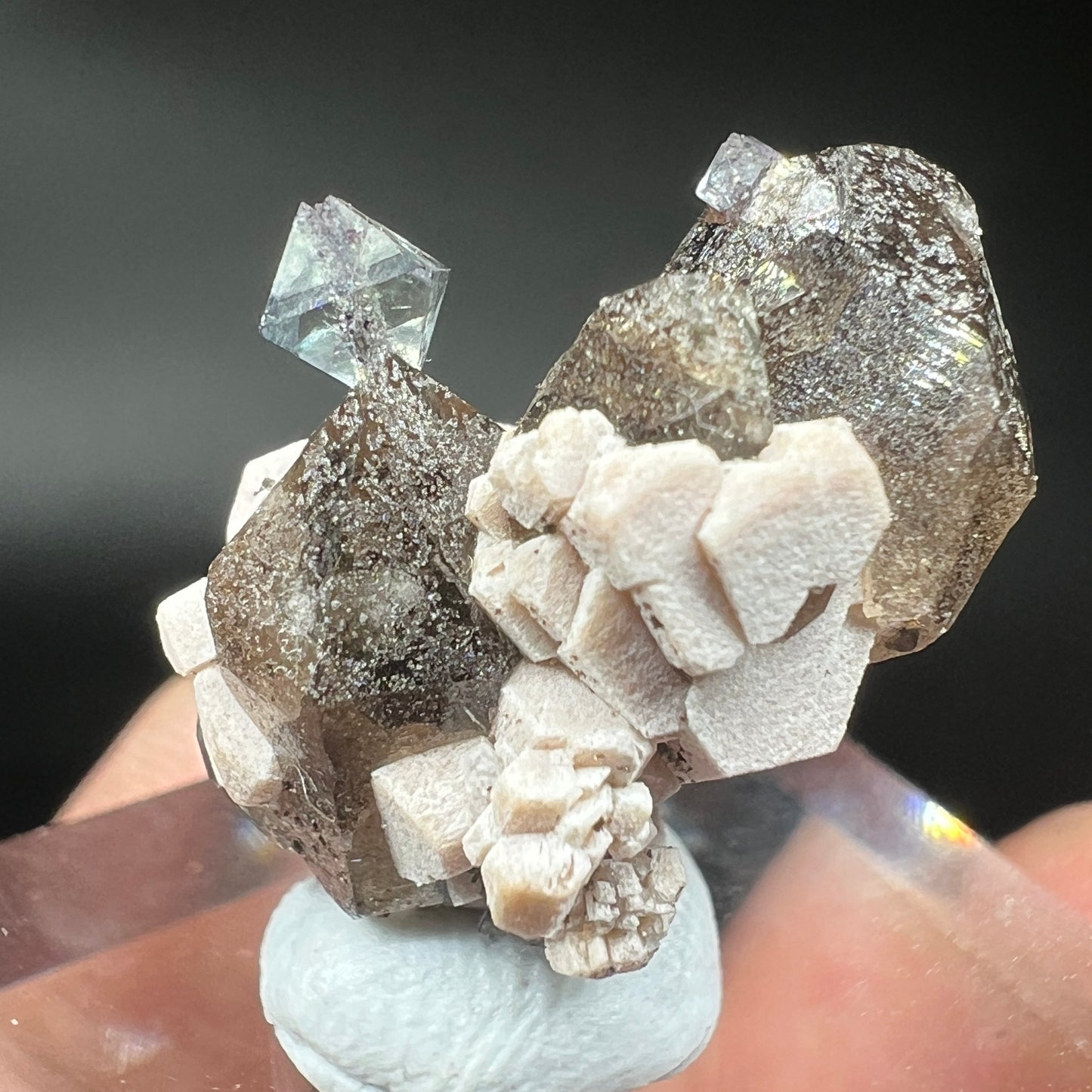 Fluorite + Quartz + Feldspar (Free shipping)