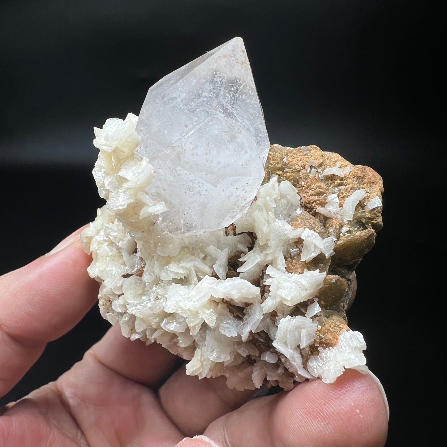 Float Quartz + Dolomite + Siderite (Free shipping)