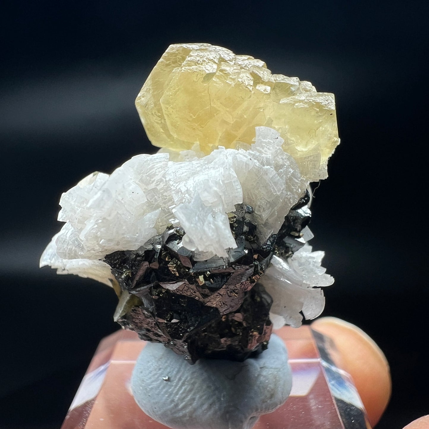Two-ended termination Calcite + Dolomite + Tetrahedrite (Free shipping)