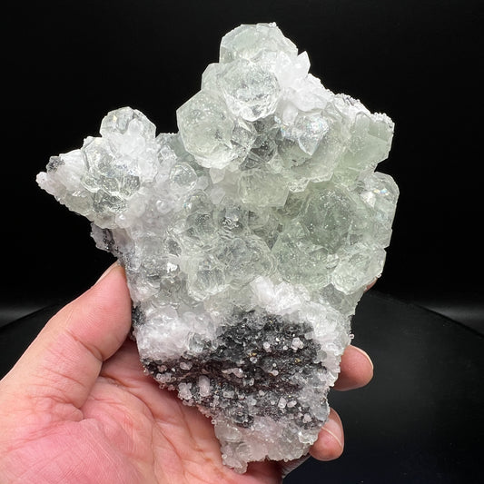 Floater Fluorite + Quartz + Calcite (Free shipping)