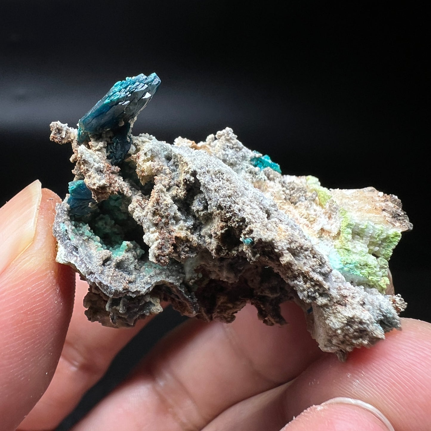 Large crystals Veszelyite (Free shipping)