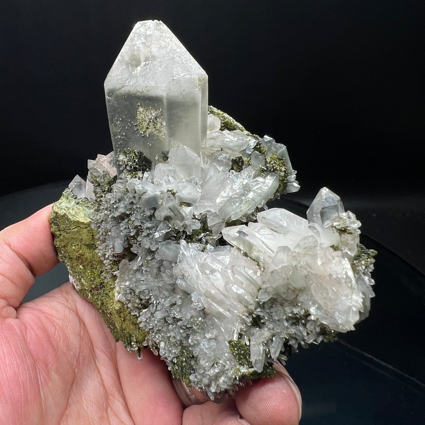 Quartz + Epidote (Free shipping)