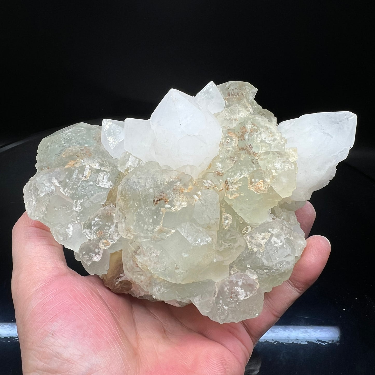 Fluorite + Quartz (Free shipping)