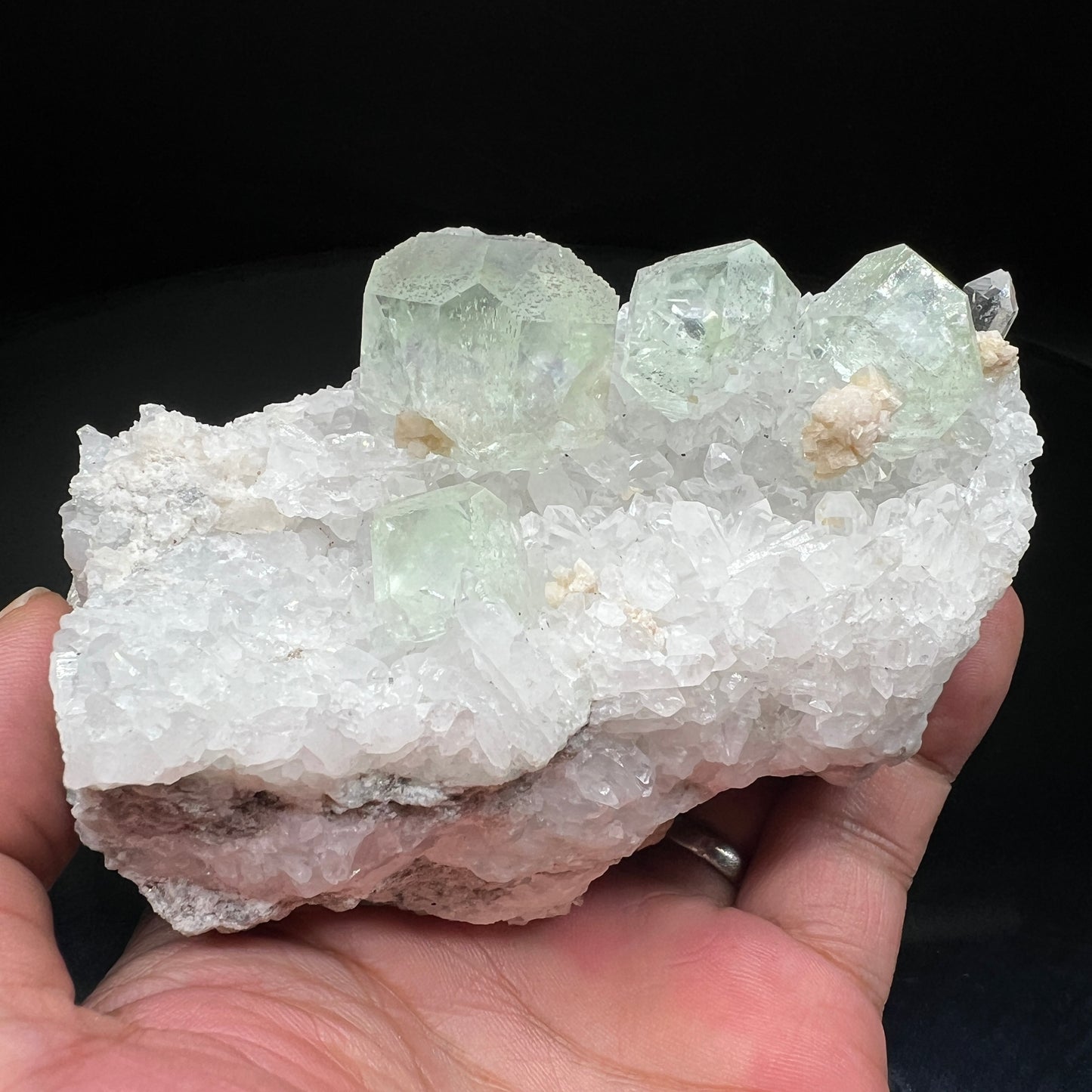 Fluorite + Dolomite + Quartz (Free shipping)