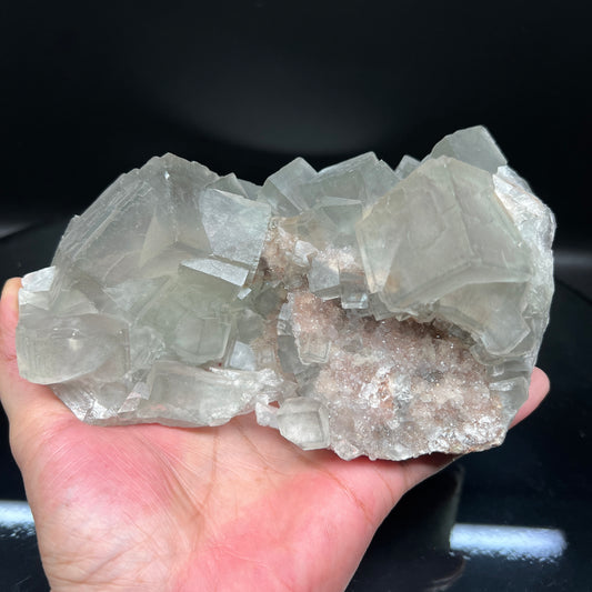 Fluorite + Quartz (Free shipping)