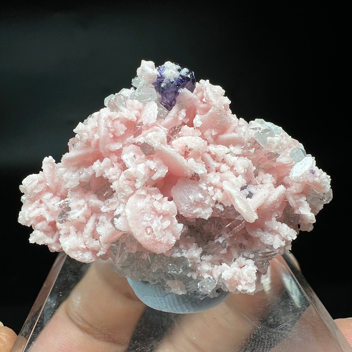 Rhodochrosite + Fluorite + Quartz (Free shipping)