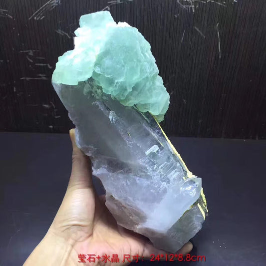Fluorite + Quartz (Free shipping)