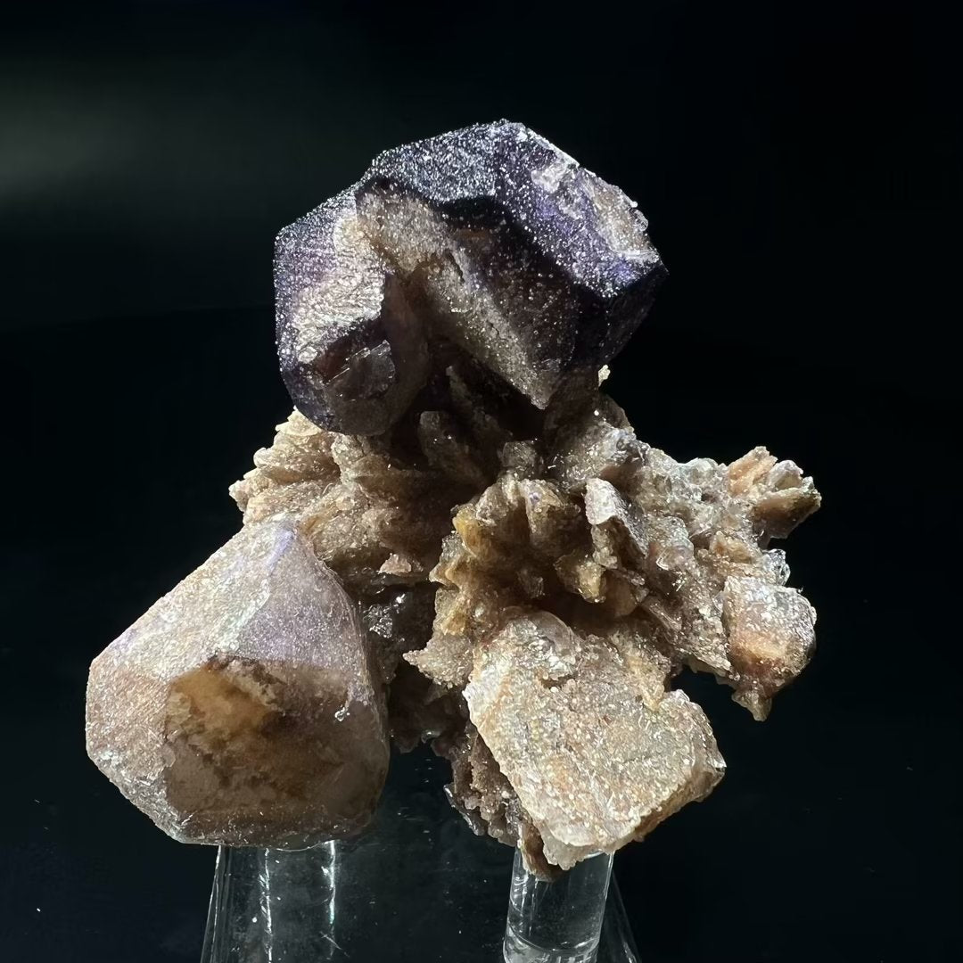 Yttrium fluorite + Calcite + Gypsum (Free shipping)