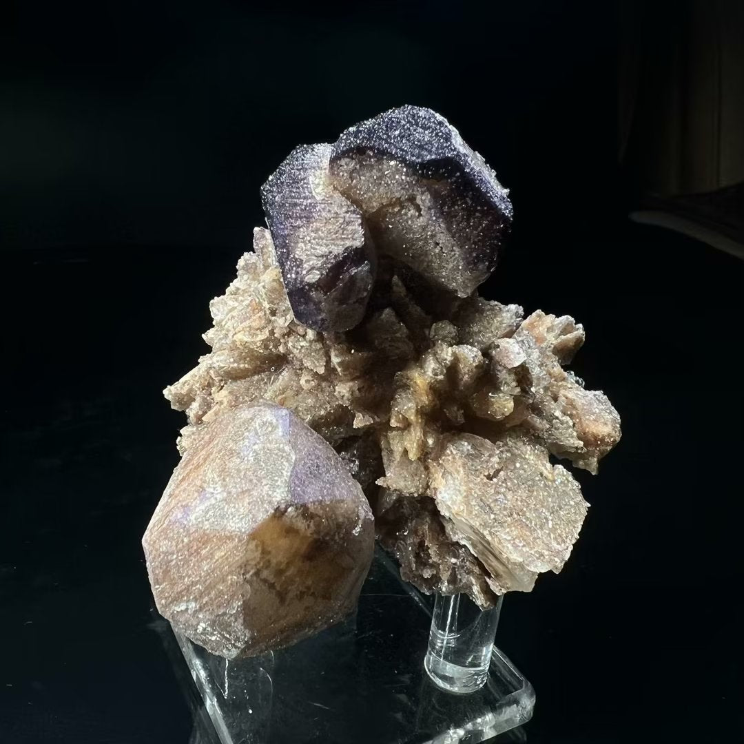 Yttrium fluorite + Calcite + Gypsum (Free shipping)