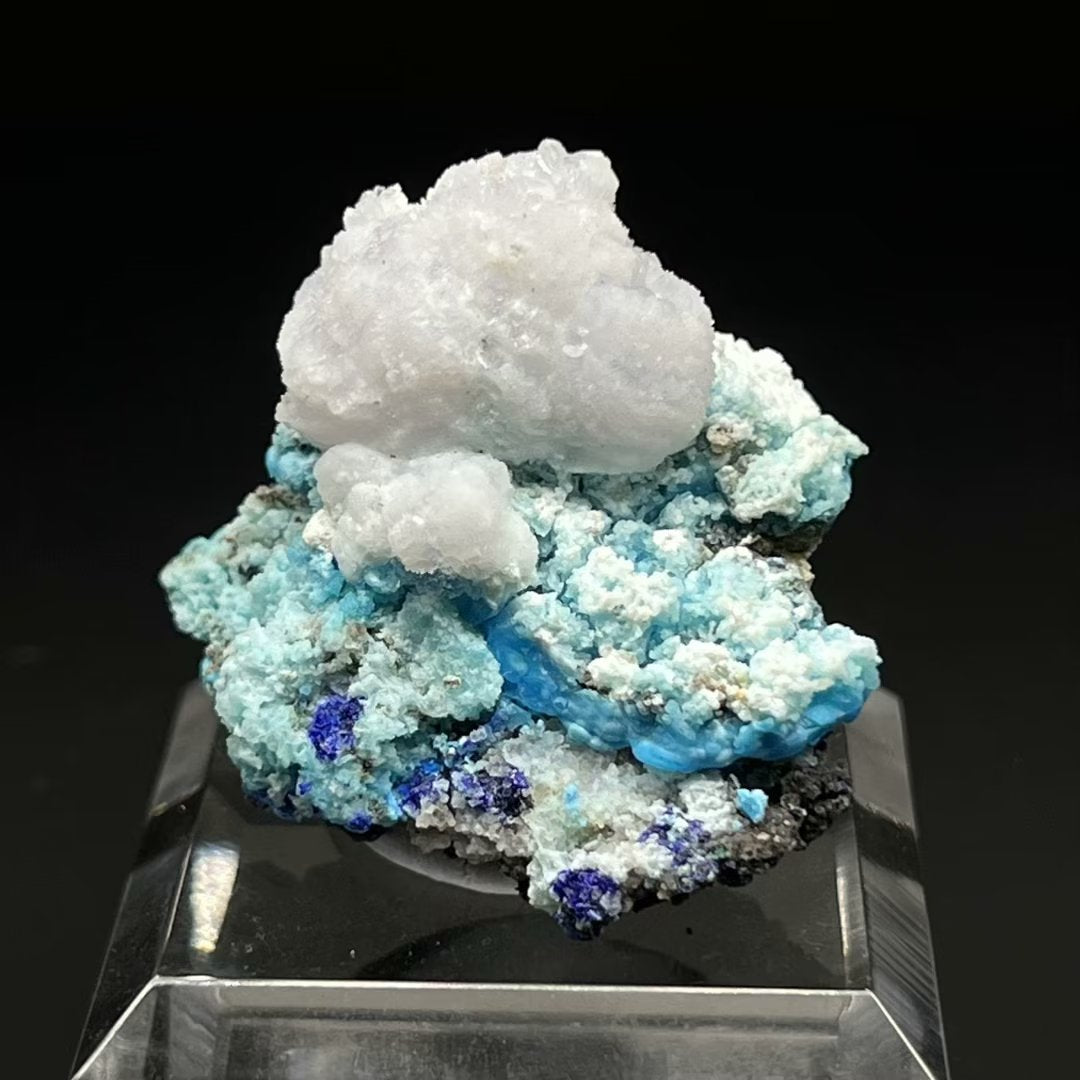 Creedite + Gibbsite + Azurite (Free shipping)