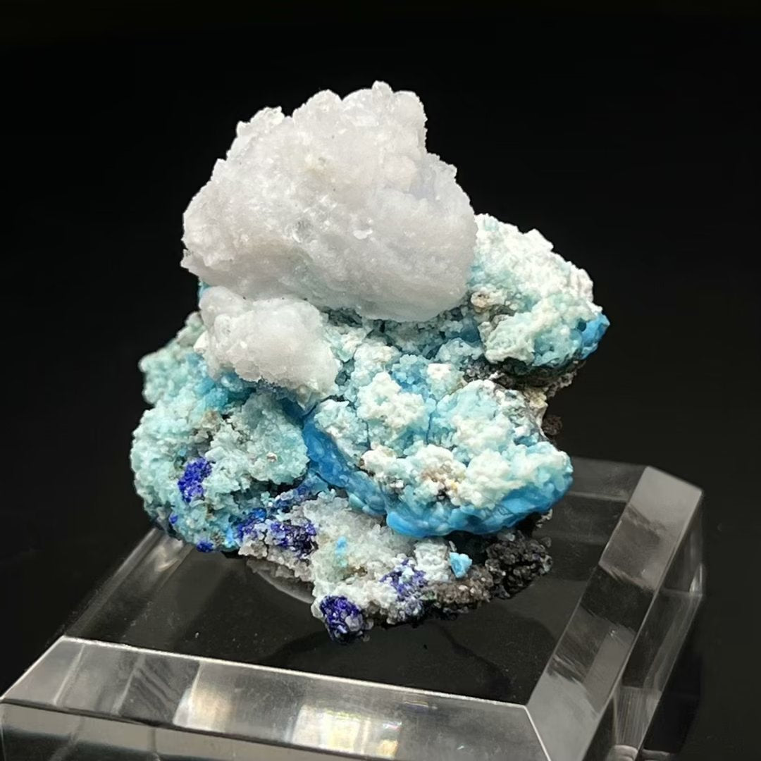 Creedite + Gibbsite + Azurite (Free shipping)