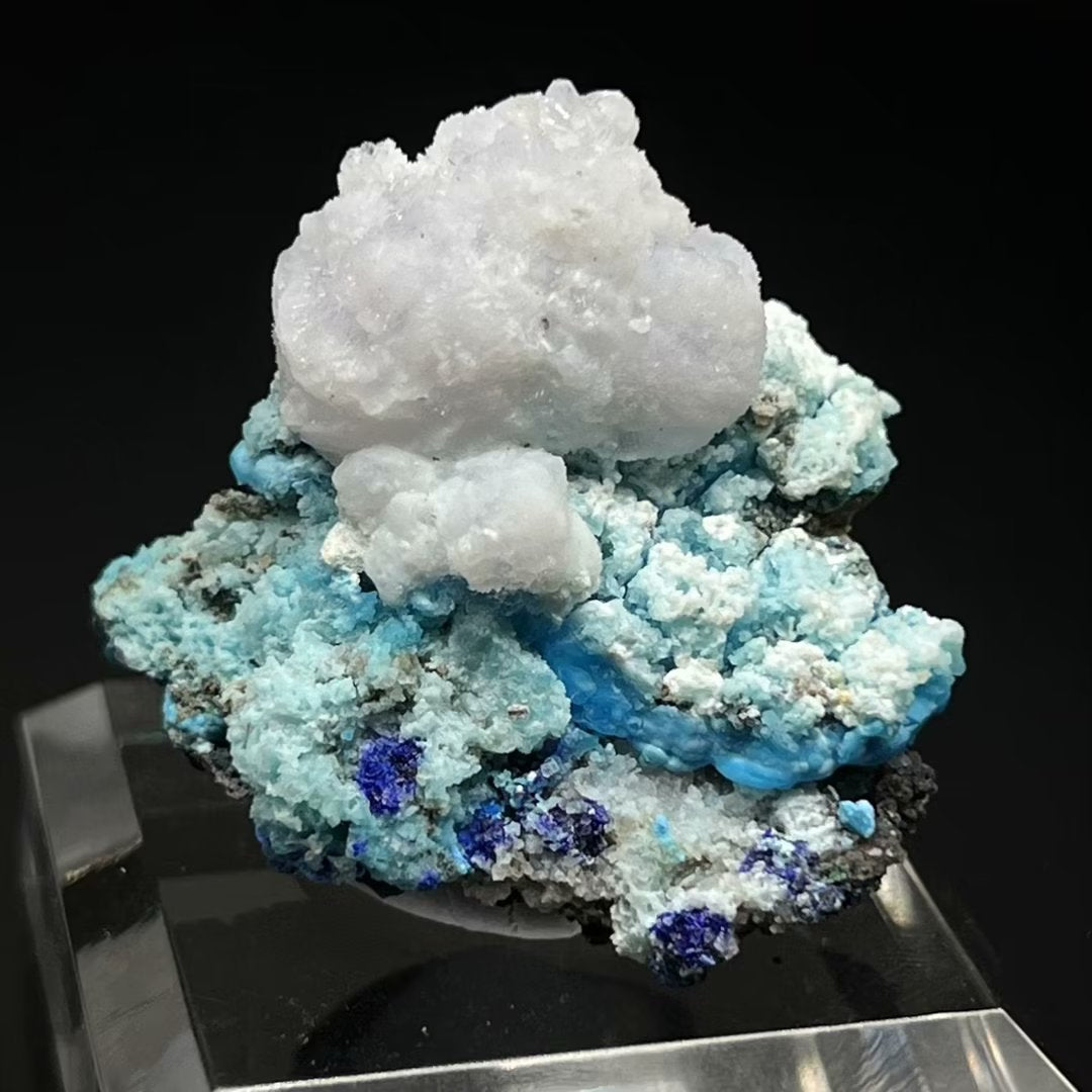 Creedite + Gibbsite + Azurite (Free shipping)